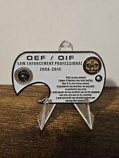 Rare OEF/OIF Law Enforcement/Military Memorial Coin And Bottle Opener picture