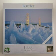 MI Puzzles Blue Ice Mackinac Bridge 1000 Pieces Mackinaw Straits Michigan Phil S picture