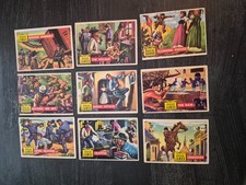 1956 TOPPS ROUNDUP Lot of 9 NICE CARDS ,JESSE JAMES, BOONE picture