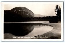 No. Conway New Hampshire NH Postcard RPPC Photo Echo Lake And Cathedral Ledge picture