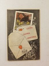 Loving Easter Greetings   Vintage post card Vamosa Okla  With One Cent  Stamp picture