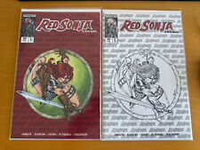 Red Sonja By Mirka Andolfo #4 2021 Cover L & O Dynamite Comic Set of two picture