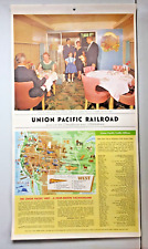 VINTAGE UNION PACIFIC RAILROAD CALENDAR 1961 DOMELINER STREAMLINER TRAINS picture