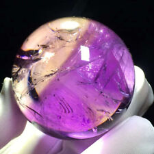 108g BestNew Rare Natural Amethyst Quartz Crystal Sphere Ball Healing Decor picture