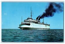 1957 City Petoskey Straits Area Steamers Mackinac Island City Michigan Postcard picture