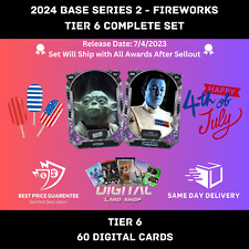 Topps Star Wars Card Trader 2024 Base Series 2 FIREWORKS Tier 6 Set of 60 picture