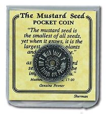The Mustard Seed Pewter Pocket Coin w/Card Verse in Vinyl Envelope picture