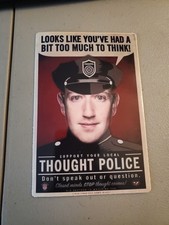 Free Speech Sticker HEAVY DUTY VINYL Meta Facebook Mark Zuckerberg picture