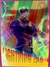 2025 Fleer Ultra Superman R-18 Lightning Lad ’95 Retro Yellow DAMAGED picture