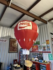Vintage Rare Coca-Cola Advertising Promo LARGE Hot Air Ballon Hanging Display picture