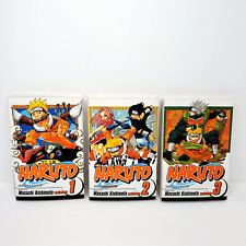 Naruto Manga Lot Vol. 1-3 English Masashi Kishimoto Shonen Jump Ninja Comic EUC picture