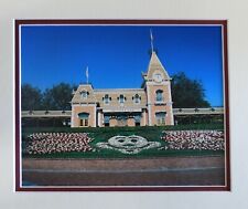 DISNEYLAND BEAUTIFUL ENTRANCE DOUBLE MATTED PHOTO-VERY COLORFUL picture