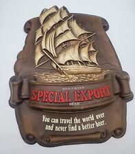Vintage Heileman's Special Export Ship Beer Plastic Sign Light Works 1978 picture
