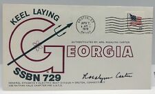 Rosalynn Carter Signed 1979 Georgia Keel Laying First Day Cover First Lady Auto picture