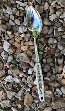 Vintage 70s Serving Spoon~Vegetables/Mushroom/Tomato~Retro~Spice of Life picture