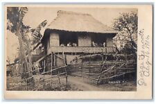 1906 George Fencott Nipa House Manila Philippines  RPPC Photo Postcard picture