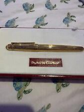 Preowned Cartier Pasha Gold with Sapphire Fountain Pen picture