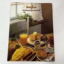 Rare Breakfast at Howard Johnsons HoJo Menu 1983 Insert Breakfast Favorites picture