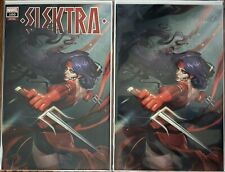 Elektra #100 R1CO Exclusive Trade & Virgin Variant Cover Set 2022 Marvel picture