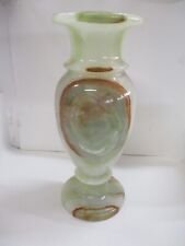Vintage 14.5” Onyx Marble Stone Vase 16lb 13oz picture