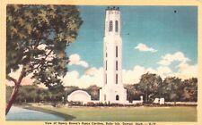 Postcard MI Detroit Michigan Nancy Brown Peace Carillon 1946 Vintage PC H1436 picture