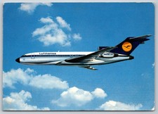 1974 Lufthansa Boeing 727 Europa Jet Airplane Postcard Istanbul Postmark picture