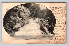 Pittsfield MA-Massachusetts, Waconah Falls, Antique, Vintage c1906 Postcard picture