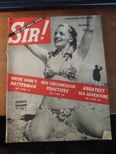 1949 issue of Sir A Magazine for Males Odd Circumcision /Bobby Tate pinup & MOR picture