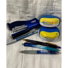 Vintage Ambien CR Pharmaceutical Promo Stress Ball Set of 2 Blue Yellow Foam picture