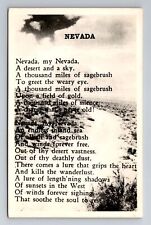 Nevada RPPC-State Poem, Antique, Vintage Postcard picture