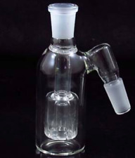18MM CLEAR HOOKAH WATER PIPE ASH CATCHER BOX PERC 45DEGREE picture
