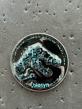 SCRATCHES - Universal Studios Jurassic Park World Biosyn Genetics Dinosaur Pin picture