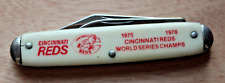 Cincinnati REDS 1975 WORLD SERIES CHAMPS,  Knife, 2 Blade, Made in the USA picture