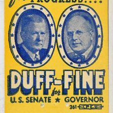 1950 James H Duff US Senator John S Fine Governor Lloyd Wood William S Livengood picture