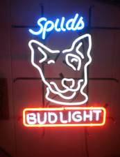 Dog Head Beer Neon Light Sign Lamp Wall Decor Bar Handmade Artwork 24