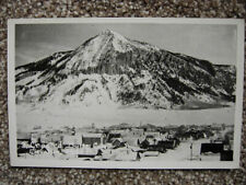 RPPC-CRESTED BUTTE CO-TOWN-ROCKY MOUNTAINS-COLORADO REAL PHOTO-COLO SNOW picture