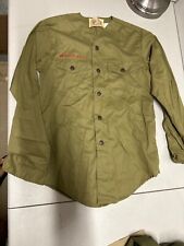Vintage Boy Scout collarless long sleeve uniform shirt picture
