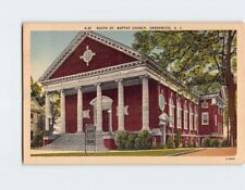 Postcard South St. Baptist Church Greenwood South Carolina USA picture
