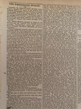 Jack the Ripper . Original London Times . Francis Coles Death . February 24 1891 picture