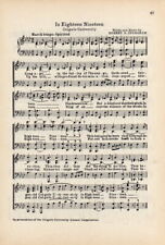 COLGATE UNIVERSITY Song Sheet c1932 