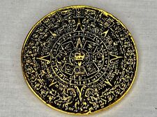 Ancient  Aztec Calendar Coin, Gold, Metal, Signed, Numbered, Limited Edition picture