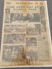 THE EVENING NEWS CUBS OPEN DAY GILWELL PARK7TH JULY 1962 NEWSPAPER picture