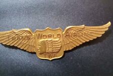 Vintage TWA Airlines Pilots Wings Pin LGB  1/20 10K GF RARE  picture