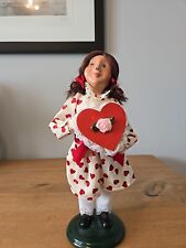 Byers Choice 2012 Valentine Caroler Girl With Candy Heart Box picture