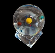 Solar System Ball Glass Galaxy Miniature Universe Astronomy Planets Paperweight picture