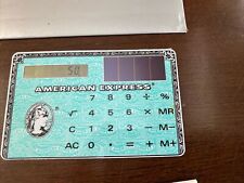 Vintage 1983 CASIO Calculator SL-800 FILM CARD Solar Cell “American Express” picture
