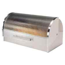 Oggi Stainless Steel Breadbox with Tempered Glass Roll Top Lid picture