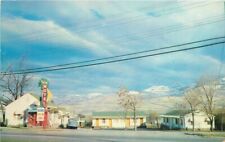 Oregon Ashland Palm Motel 1950s auto Rocky Mt High Sport Postcard 22-4256 picture