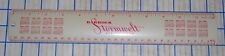 Vintage 1953 & 1954 Calendar 12 inch Metal Ruler “Babour Stormwelt All Leather”  picture