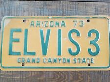 Elvis' Roommate Charlie Hodge's 1973 Authentic Arizona ELVIS License Plate  picture